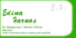 edina harmos business card